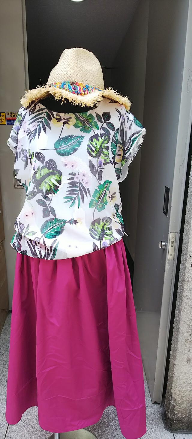 即納 ボタニカル柄ブラウス ブラウス 花柄 6sense0901