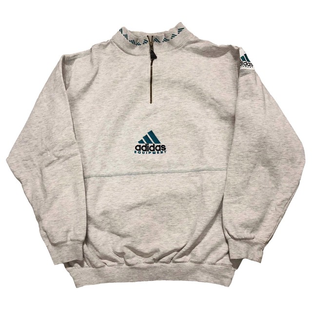 90s Adidas Equipment ハーフジップ スウェット Xl Back In The Dayz