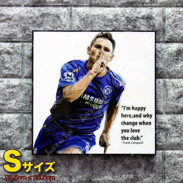 100 本物 Jack N Da Box 直営販売 Keetata Popart キータタット パネルアート フランク ランパード Frank Lampard サッカー チェルシー Jack N Da Box Popart