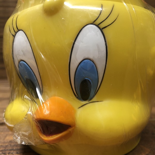 Tweety Face Mug トゥイーティー フェイスマグ マグカップ Looney Tunes 90s ビンテージ Motorrock Kustomshop Fu Z Korner