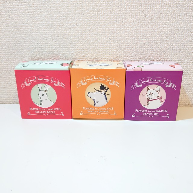 紅茶 フレバーティー パッケージがかわいい ティーバッグ ４包入り シェール Chere Art Craft Atelier