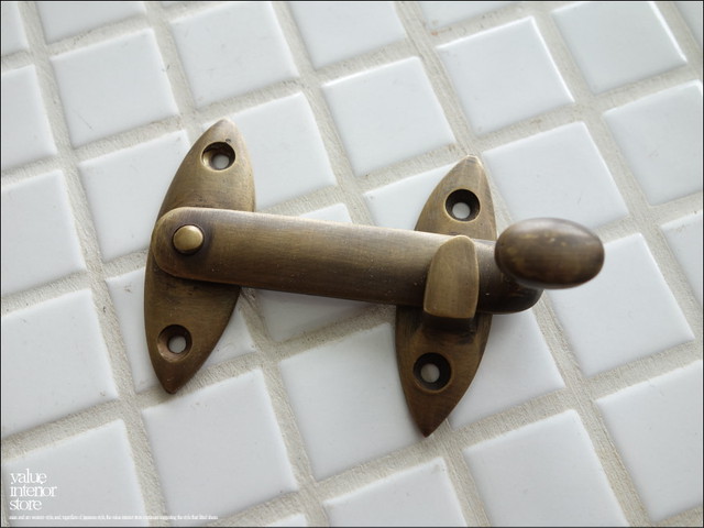 ブラスロックw036 真鍮ロック 鍵 カギ 扉錠 キーパーツ 錠前 扉止 留め金具 レトロ調 真鍮金物 ハンドメイド 手作り アンティーク調 Valuestore