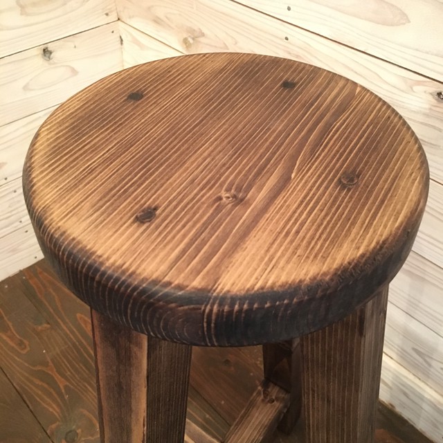木製スツール カラー選択可 オリジナル ハンドメイド Grain Works