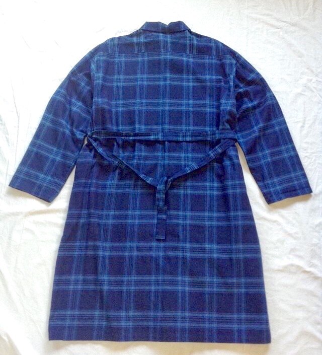 Cotobuki オリジナル 青チェック コートワンピース 恋愛革命