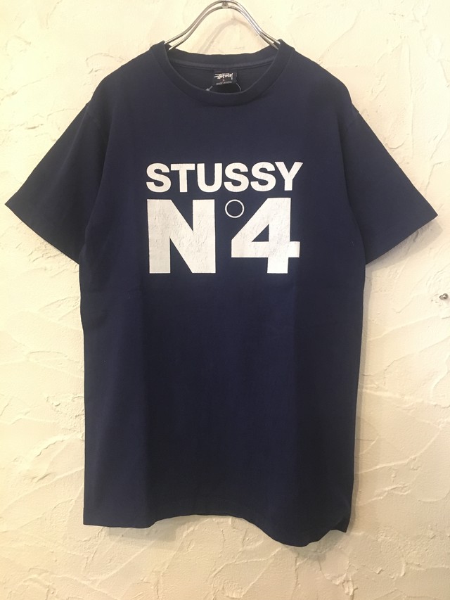 90 S Old Stussy Made In Usa オールドステューシー No 4 Tシャツ 紺タグ期 Skrova