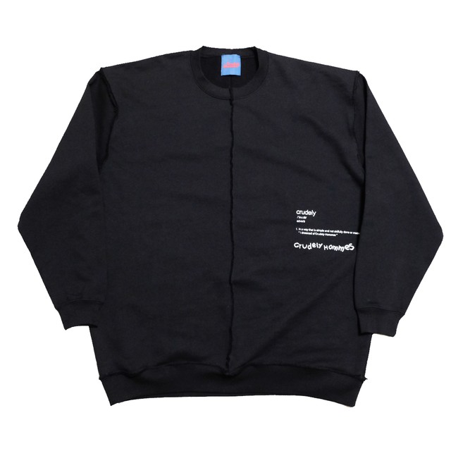【Crudely Hommes】''Crudely'' Dictionary Docking Sweat