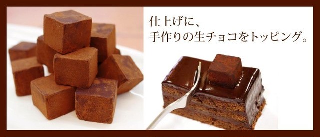 大人の生チョコケーキ 4人 6人 3種類の洋酒を使用した濃厚チョコレートケーキ 送料込 消費税込 Macaronshop Lespirt Magara