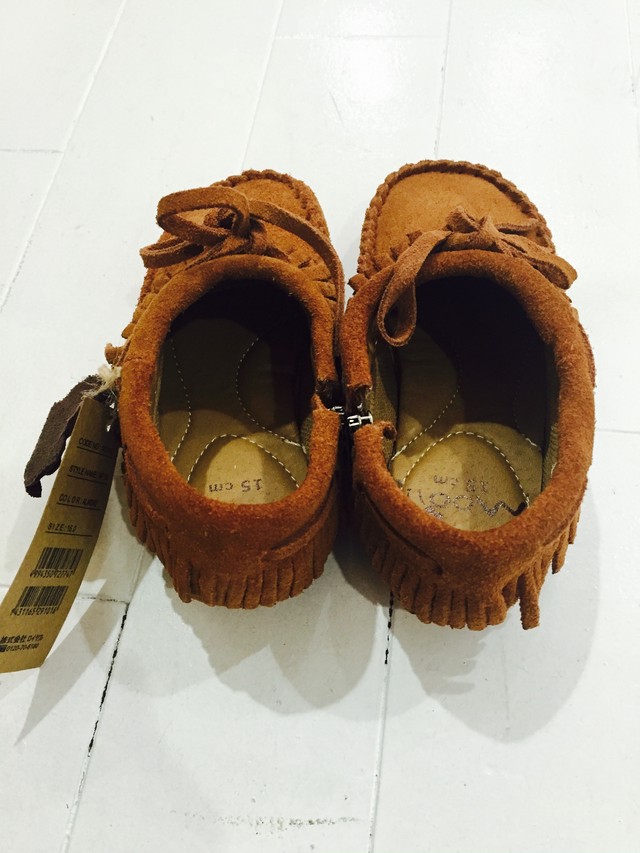 30 オフ Mooi モーイ 本革スウェード モカシン フリンジショートブーツ 盛岡の子供服ワンプライスセレクトショップ コットンキャンディ