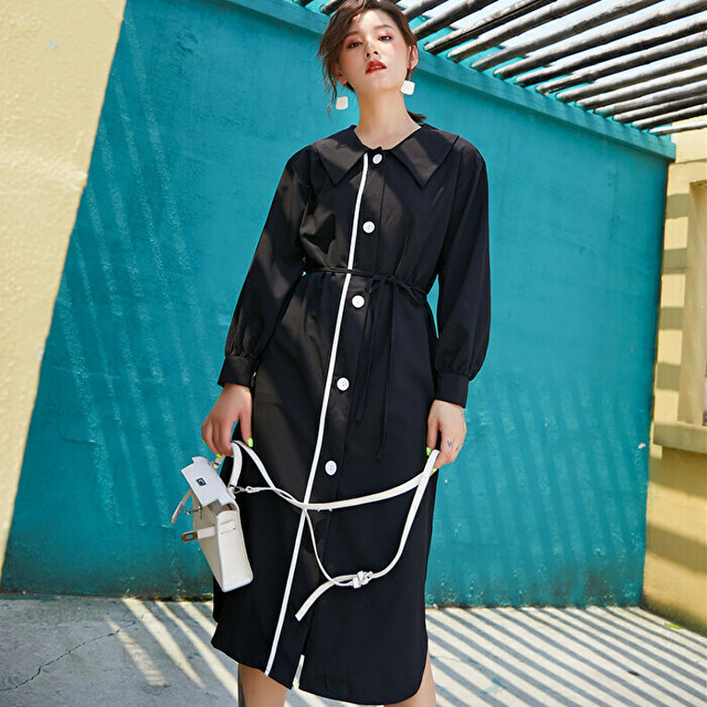 モード系 黒 ワンピース 長袖 ロング丈 病み可愛い 大人きれいめ 代 30代 原宿系 韓国 オルチャン 大人きれいな私を叶える Marriages