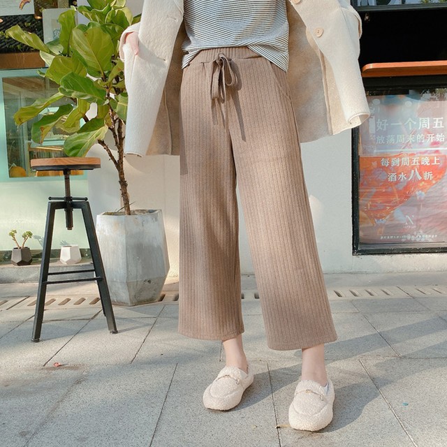 〈カフェシリーズ〉あったかウールパンツ 【hot wool pants】