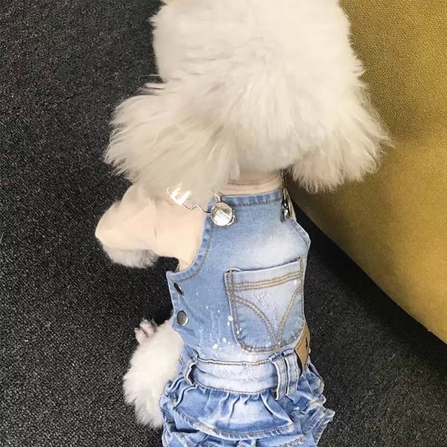 ジャンパースカート サロペット オーバーオール デニム スカート 犬服 わんこ服 ドッグウェア Bandp Dog Wear わんこのお洋服 犬服 ペット服