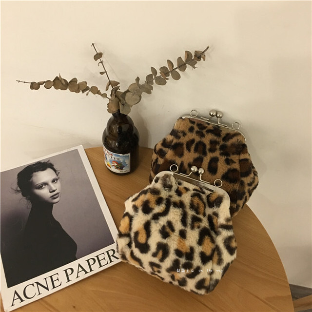 レオパードがま口バッグ 【leopard Purse bag】