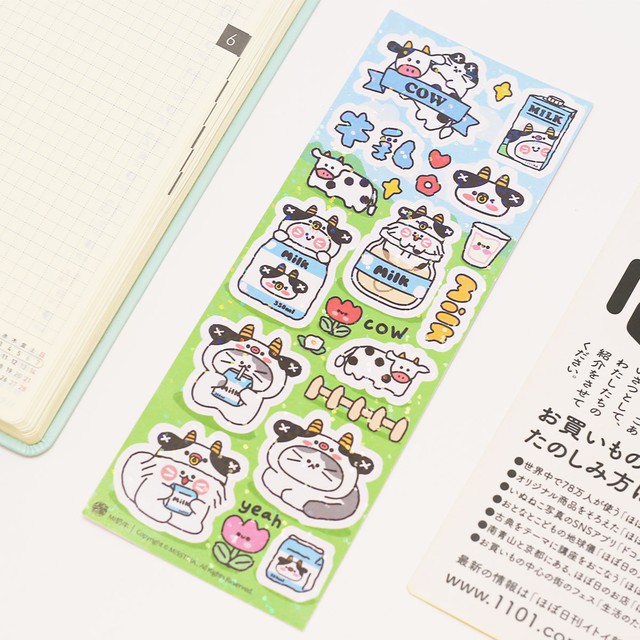 新作 Ms43 Misstina 奶牛mi ラメ 防水 シートステッカー Cherish365 Zakka