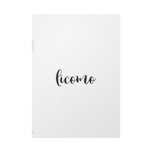 クリアファイル ロゴ Licomo