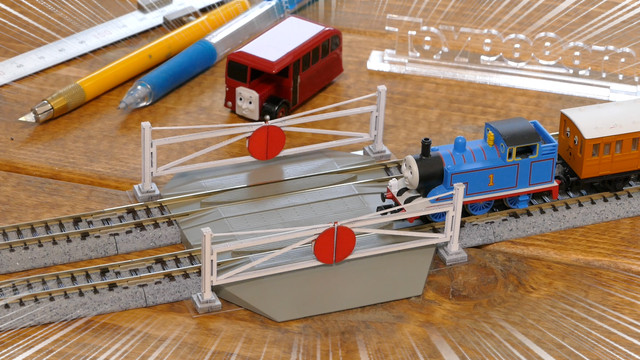 手動踏切ペーパーキット002 複線タイプ Nゲージ 鉄道模型 Shigemon Shop