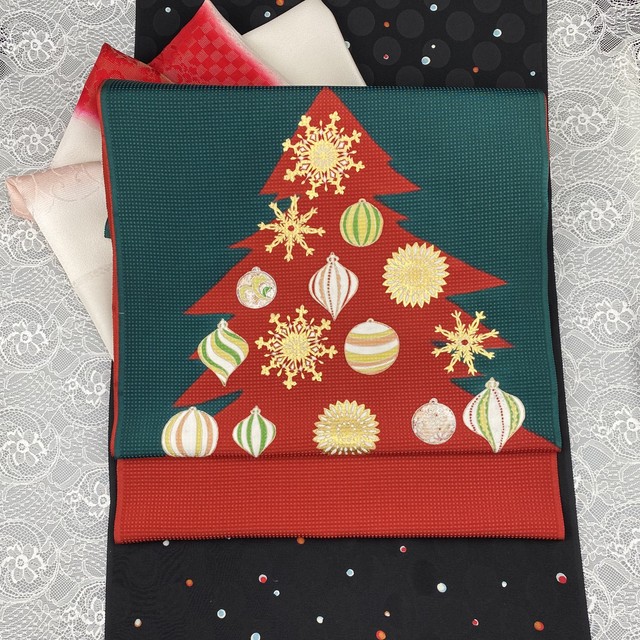 名古屋帯 工芸染匠成謙 仕立上り 1342 着物遊日ねこやなぎ