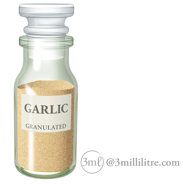 ガーリックパウダー スパイスボトル ワグナー瓶イラスト ラグランtシャツ七分袖 3millilitre