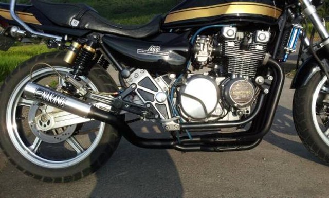 特別価格 ゼファー400 ナカガニ管 50p 黒 ナカノ製 4 2 1 マフラー Daji