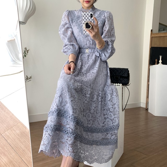 Import アンティークレースワンピース 秋冬新作 J Marmie Vintage Select