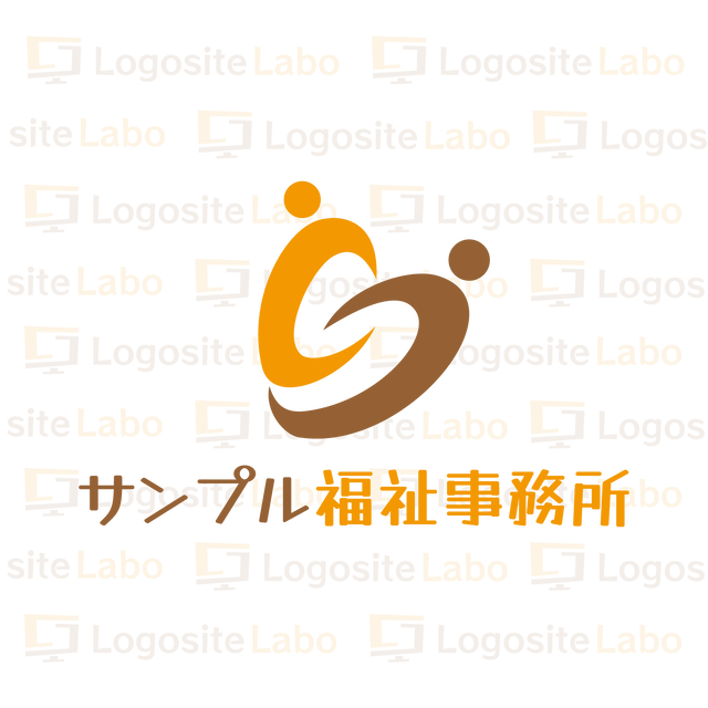 頭文字s ハートのロゴ Logomark サポートする様子 互いに助け合う様子を表現 ロゴサイトラボのネットショップ