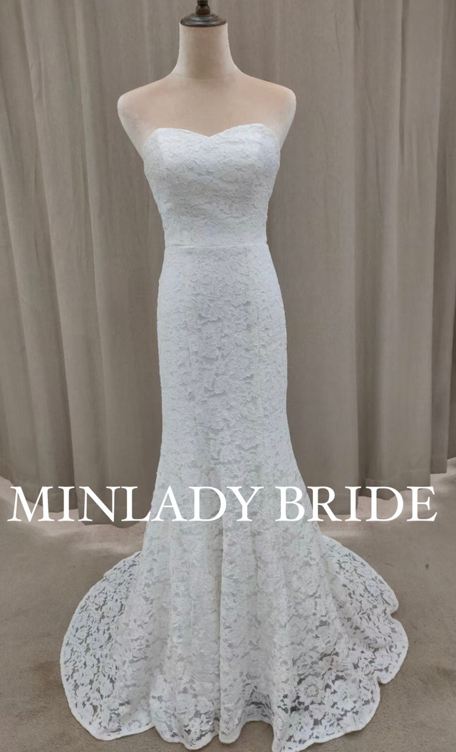 総レース ソフトマーメイド ウェディングドレス Ma467 Minlady Bride