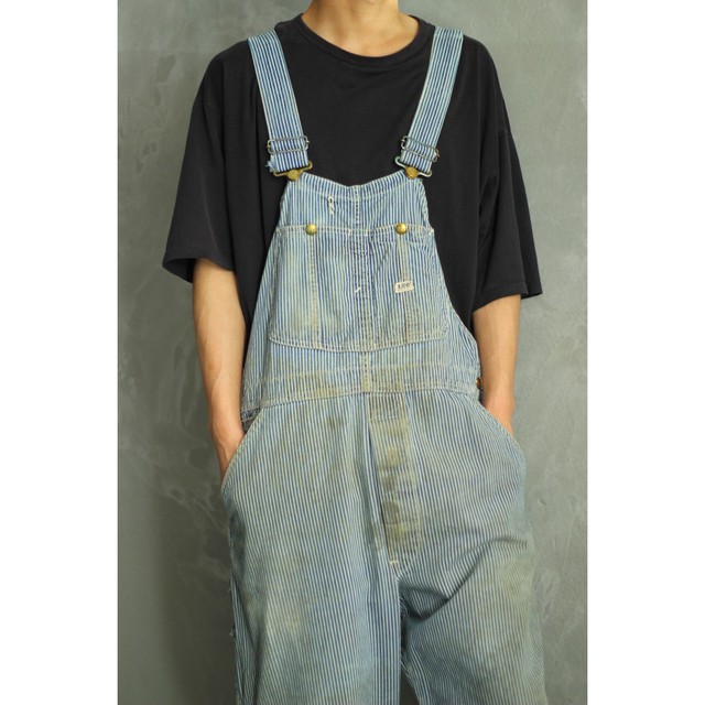 Vintage Lee ヒッコリーオーバーオール Cu 04 Cv