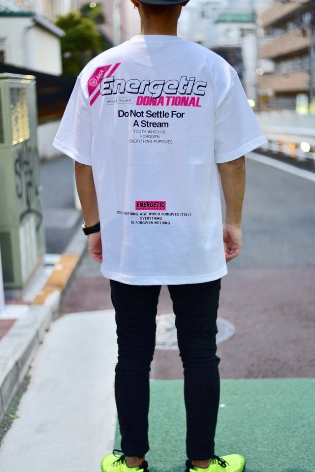 Energetic ネオンプリントtシャツ Teddy Co おしゃれな流行りのメンズストリートファッション