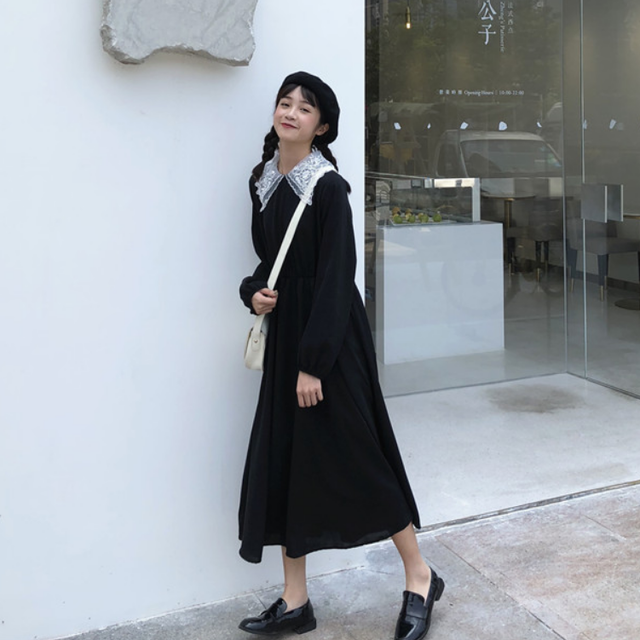 Hd限定韓国 冬 ワンピース ロング 人気のファッショントレンド