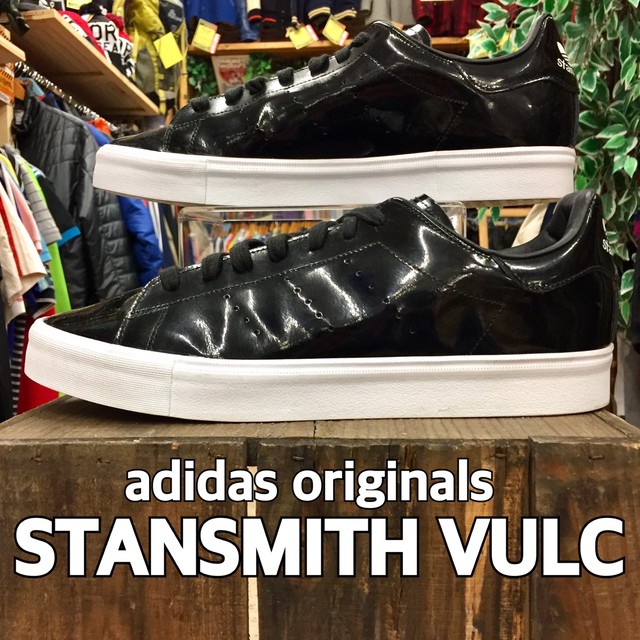 Adidas Originals Stansmith Vulc エナメル アディダス スタンスミス エナメル 黒 メンズ スニーカー ドンドンダウンオンウェンズデー東大阪店