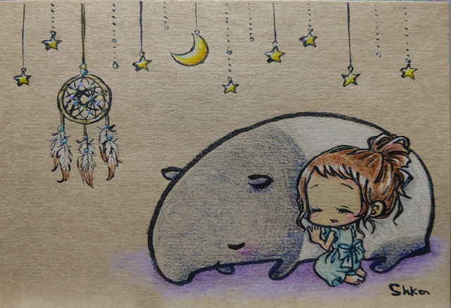 おやすみバクさん Shkaのおえかき屋さん