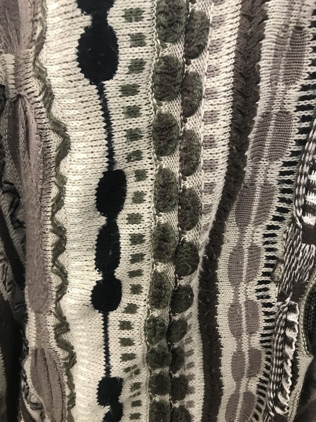 90s クージー風 3dニット 立体ニット ニット セーター 総柄 総柄ニット 柄ニット 古着 メンズ ドンドンダウンオンウェンズデー東大阪店 Powered By Base