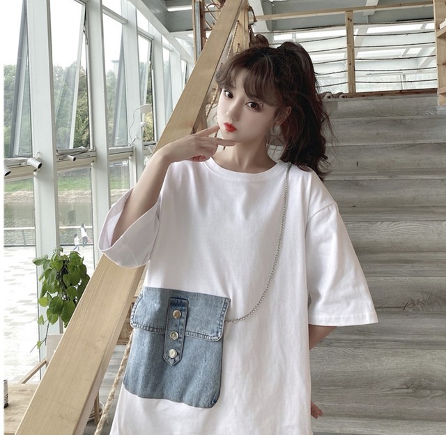 レディースファッション トップス Tシャツ 半袖 ゆったり ロンt 新作 春夏コーデ More Lluze モア ルーゼ