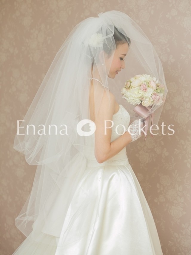 ふんわりチュールのバルーンベール ミディアム Enana Pockets