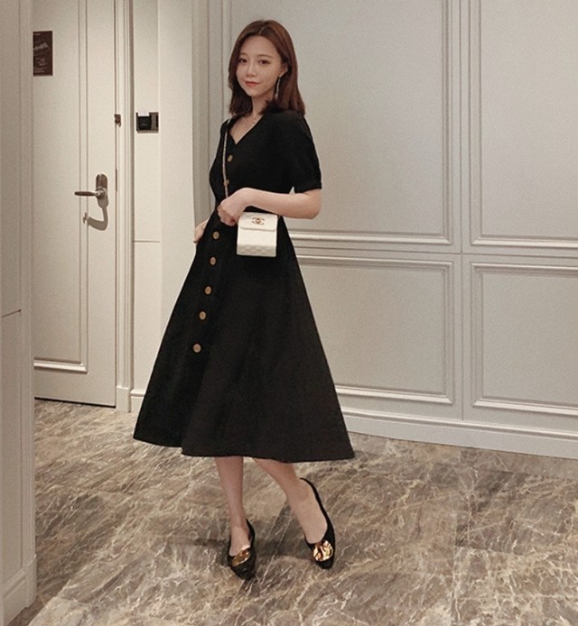 ワンピース ロング 春 シャツワンピース カジュアル ミディアム丈 Vネック Aライン 大きいサイズ レディース Keysfashion