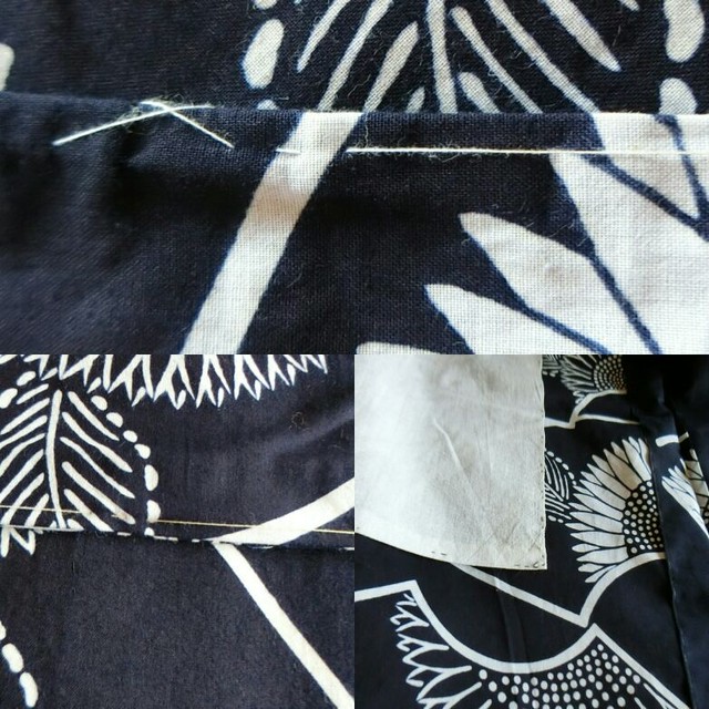 本染め浴衣 モダンひまわり模様 大人可愛い浴衣 Kimono Bito