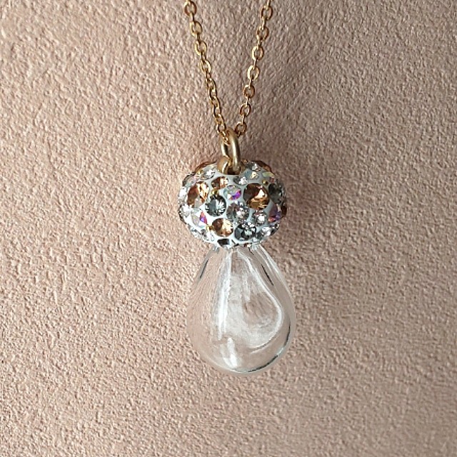 モノトンゴルゴンタケ ジュエリーきのこボトルネックレス Devigel アロマときのこ好きのためのハンドメイドアクセサリーshop
