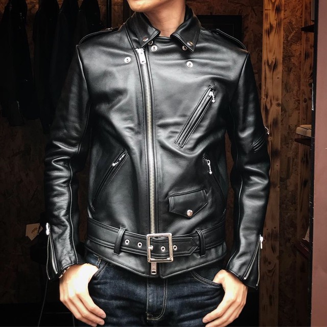 666 Leather Wear トリプルシックスレザーウエア Ljm 10tf Tight Fit Front Belt Riders Jacket Speed Spunky 69