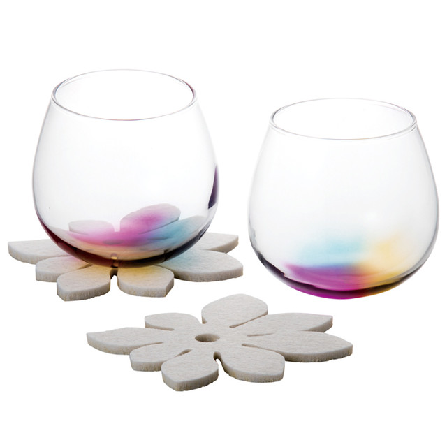 トロピカルな虹色スインググラスのギフトセット ペア 結婚式 引出物 内祝い 結婚祝い 引越し祝い 新築祝い 幸せデリバリー リングピローなどの結婚式アイテム 手芸用品の通販