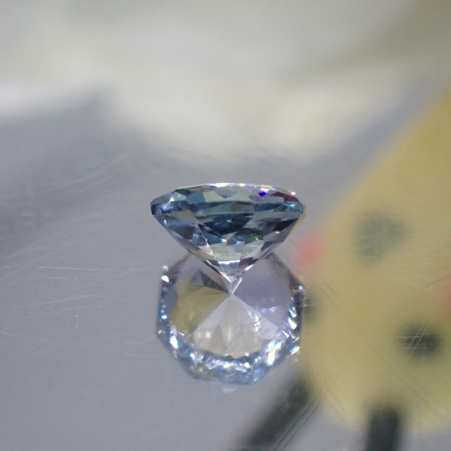 3兆円カット グレーイッシュブルー バイオレット ゾイサイト 0 603ct 宝石ルース販売 ジュエリー加工 宝石つむり