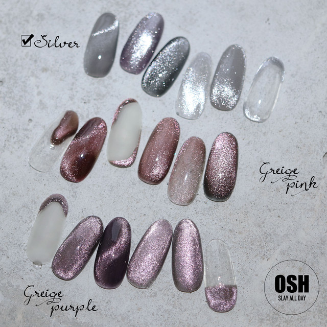 マグネットミラーパウダー シルバー Osh