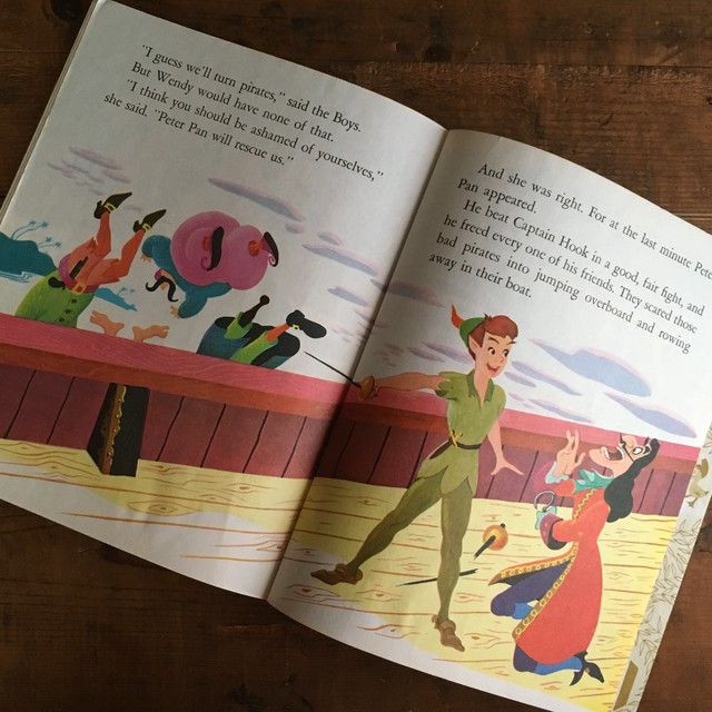 ヴィンテージ 洋書 絵本 Peter Pan And Wendy ピーターパン ディズニー 英語 E Vintage ヴィンテージ 洋書 雑貨のお店