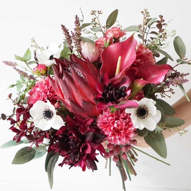 レッドプロテア アネモネブーケ Nayu Bouquet
