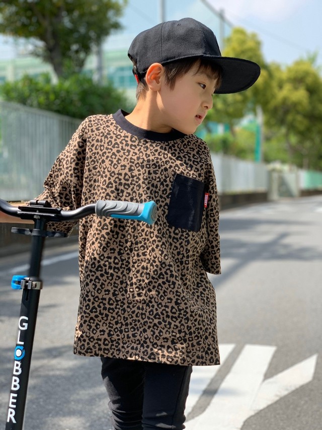 送料無料 新作 夏物 ヒョウ柄 ビック 半袖 Tシャツ キッズ 男の子 1 130 140 即納品 Kidsbird かわいいベビー服 キッズウェア 子供服 専門店