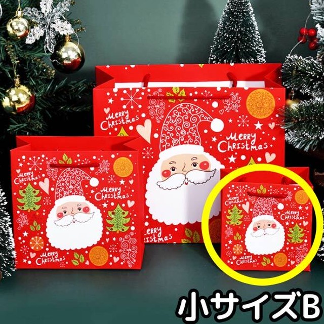 バッグ クリスマス ラッピング 紙袋 プレゼント 包装 贈り物 手提げ ギフト サンタ トナカイ スノーマン Christmas Xmas X201008 Humming K