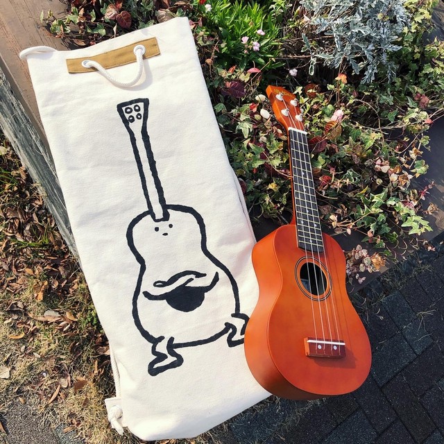 サイズ変更制作 ウルフ舎のウクレレケース ウーレレくん デザイン Ukulele Case Wolf Sya Original 布とゆかいな仲間たち ウルフ舎