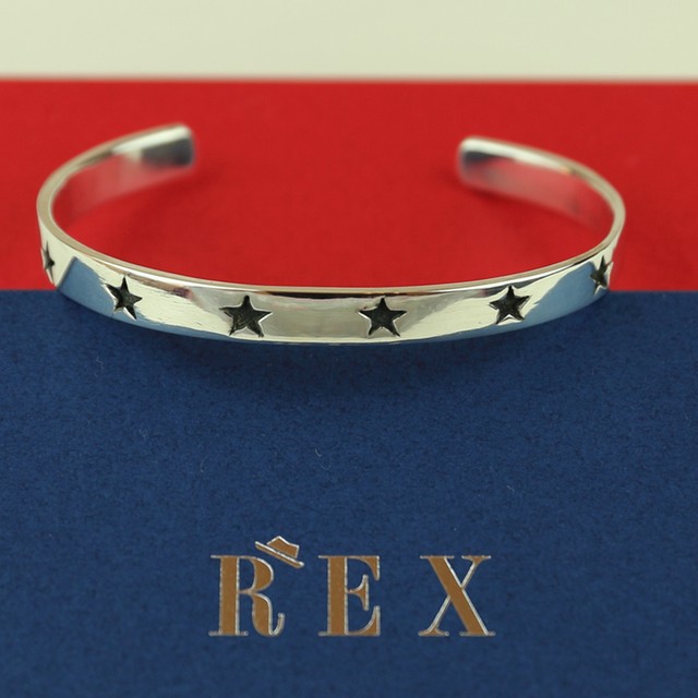 Star Lineバングルシルバーwide Lサイズ Rex Web Shop