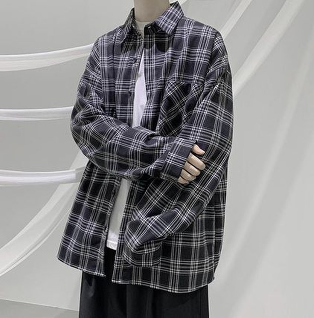 21福袋 メンズ 長袖シャツ チェック柄 薄手 肩落ち 羽織り 1381 超目玉 期間限定 Theblindtigerslidell Com