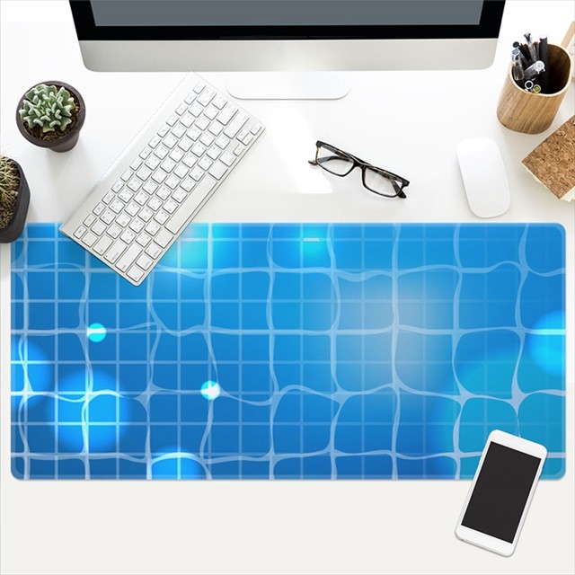 マウスパッド 900mm 400mm 海 波 ブルー 青 爽やか 涼しげ おしゃれ 使いやすい アート ビジネス リモート 上品 大人っぽい 癒される インテリア 仕事 在宅作業 Pc周辺 デスク周り プレゼント Laff Store 会社情報 納期の確認をお願いします