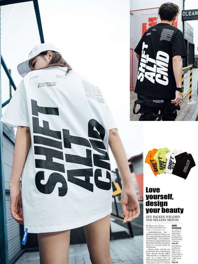 即納 Tシャツ カットソー ストリート スポーツ 韓国ファッション 6sense0901