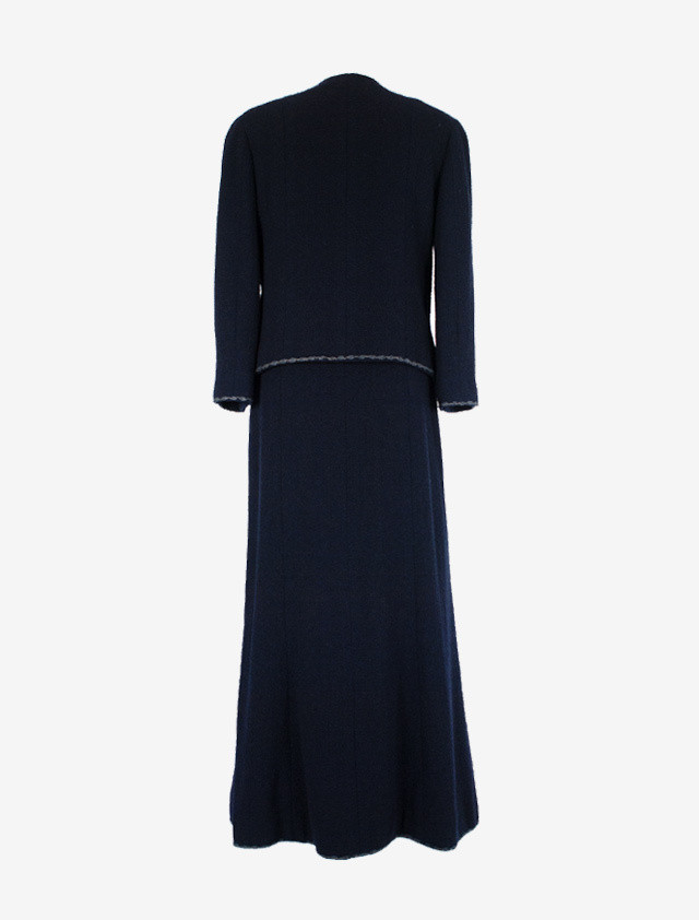 Chanel シャネル ツイード セットアップ スーツ ジャケット ロングスカート Pomps